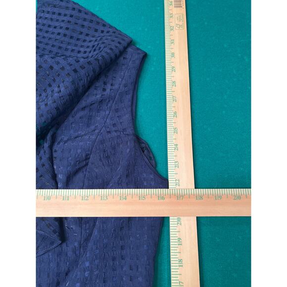 Amanda Uprichard Vanderbilt Ruffled One-Shoulder Mini Dress Navy Size S Rare - Picture 3 of 5